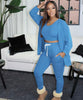 Sky Blue 3 Piece Comfort Set