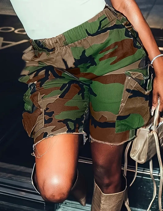 Camo Cargo Shorts