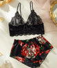 Black & Red 2 Piece Lingerie Set