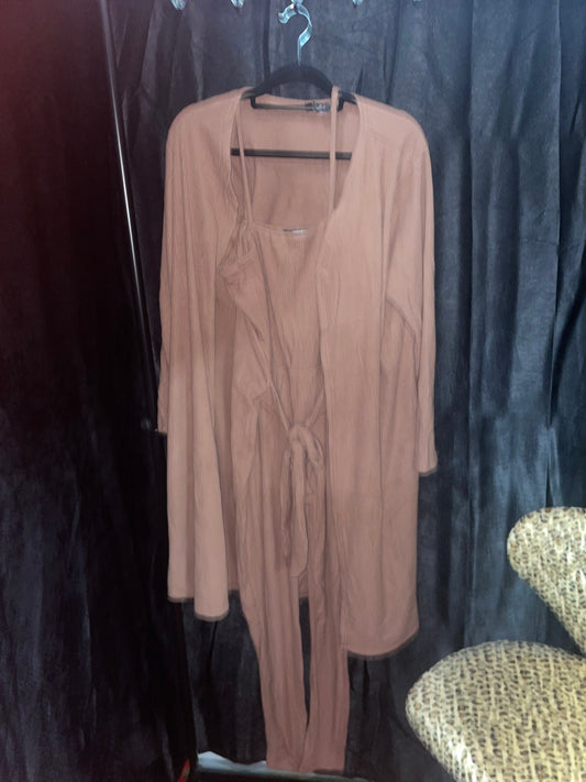 Apricot Brown Jumper with Robe