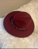 Crimson Leopard Fedora Hat